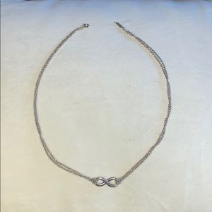 Tiffany & Co silver infinity necklace